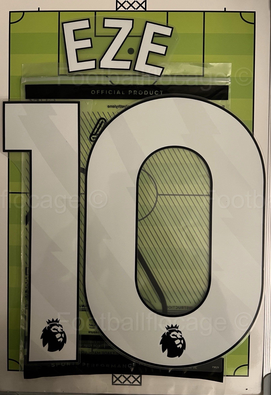 Flocage Nameset Officiel EZE #10 Arsenal 2025 2026 Domicile Home Away