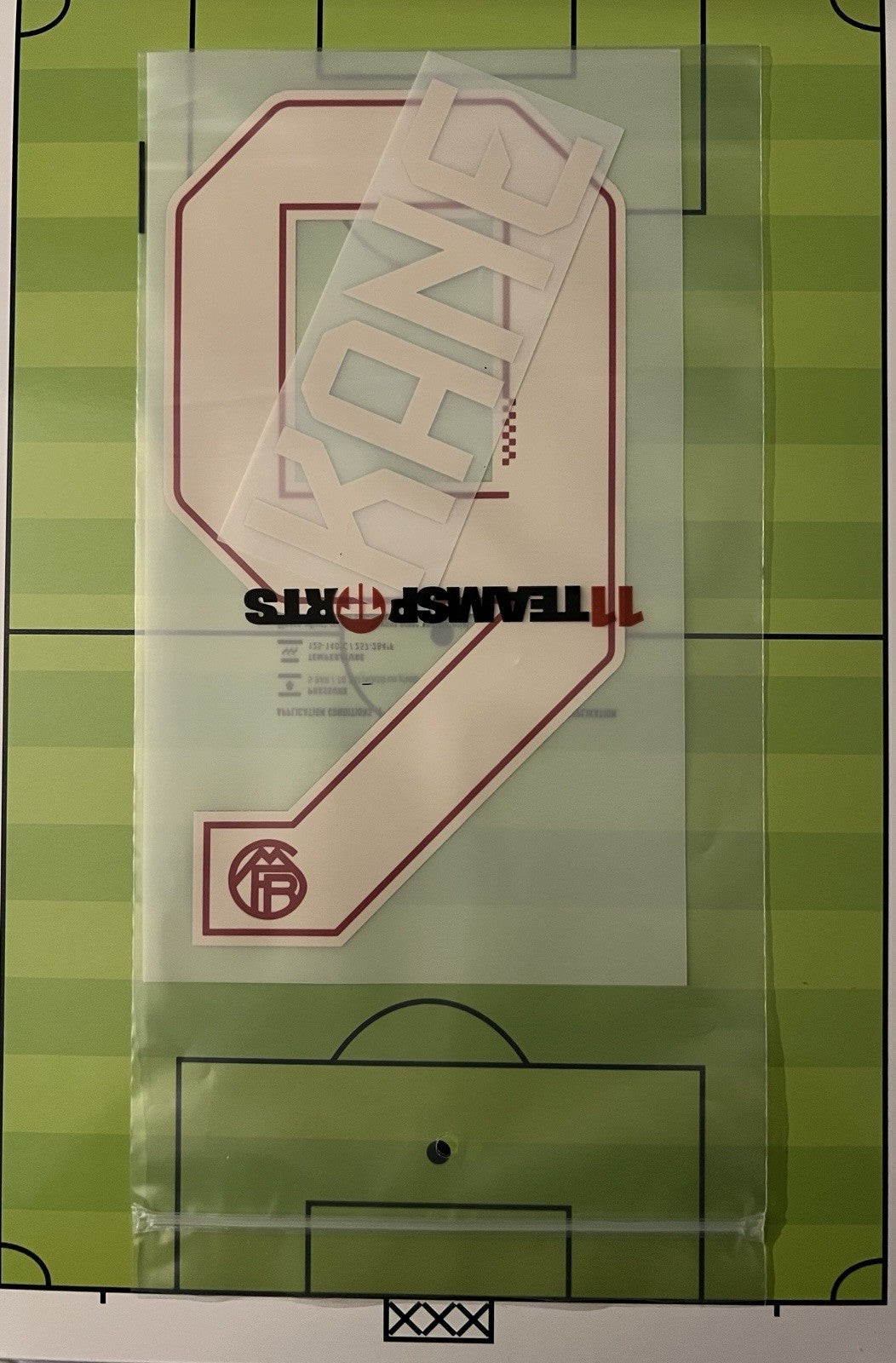 Flocage  Nameset Officiel  KANE  #9 Third Ligue des Champions 2025 2026