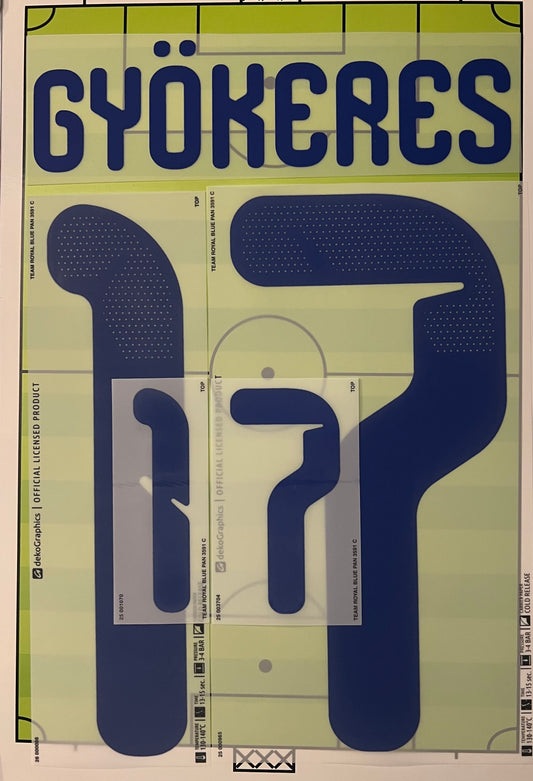 Flocage Nameset Officiel Gyokeres #14 Coupe Du Monde 2026 Home Domicle Sweden Suède