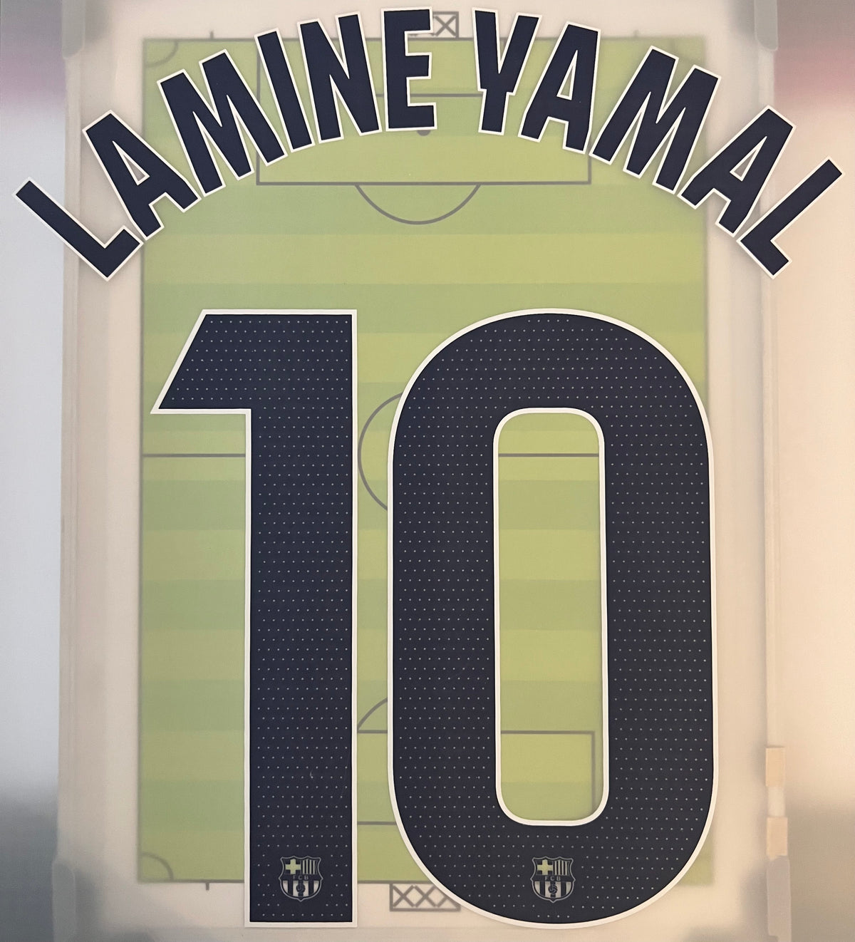 Flocage Nameset Officiel LAMINE YAMAL #10 2026 2027 FC Barcelone Third  Version LIGA