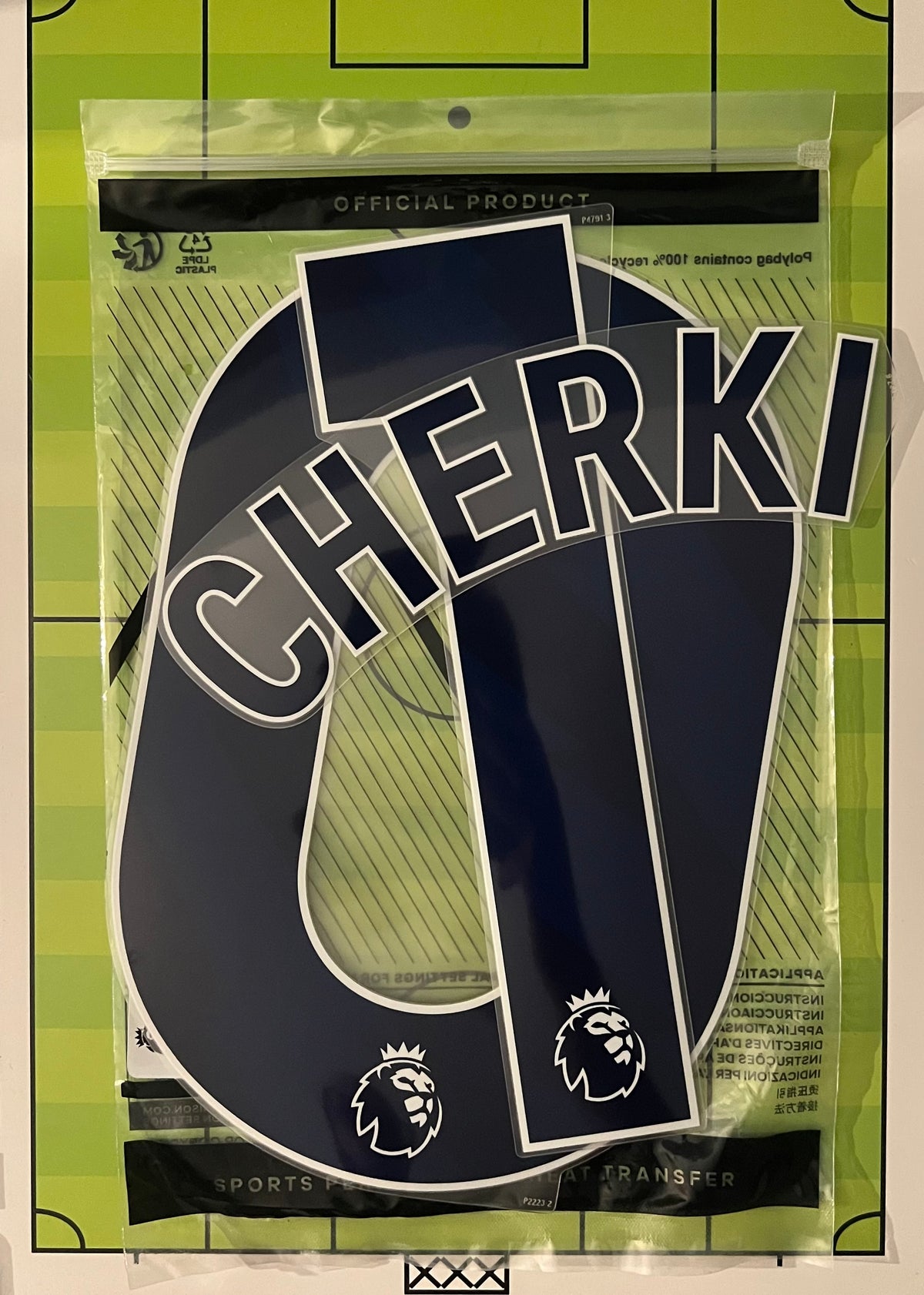 Flocage Nameset Officiel CHERKI #10 – Manchester City Third 2026/2027