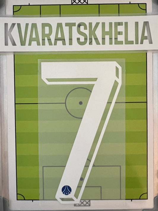 Flocage Nameset  Officiel Kvaratskhelia #7 Paris 2026/27 Home CUP Champions league (C1) PSG