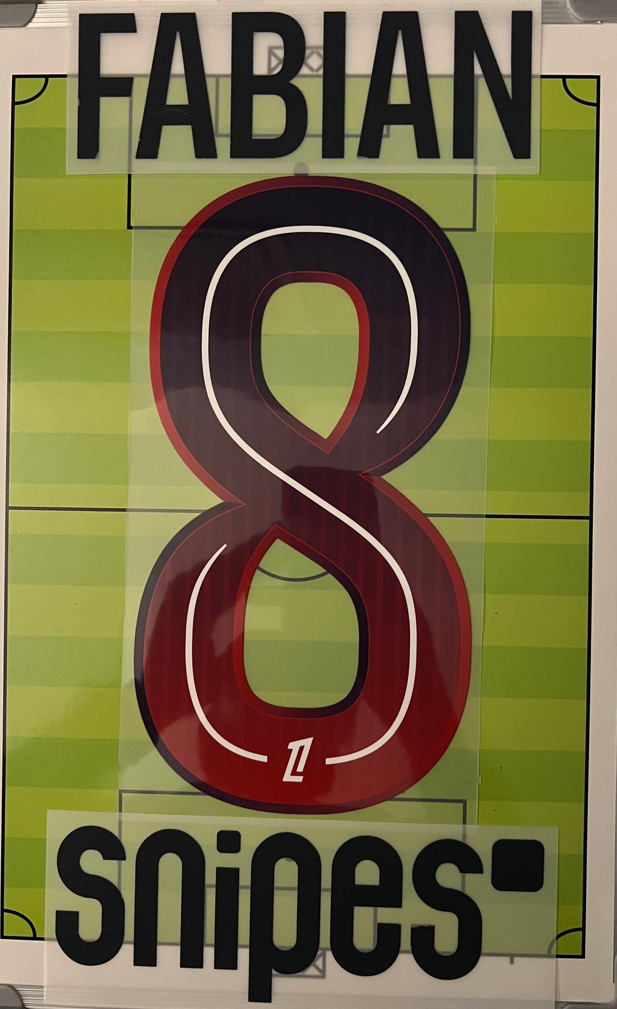 Flocage Nameset Officiel FABIAN RUIZ #8 Paris 2026/27 away extérieur PSG version ligue 1