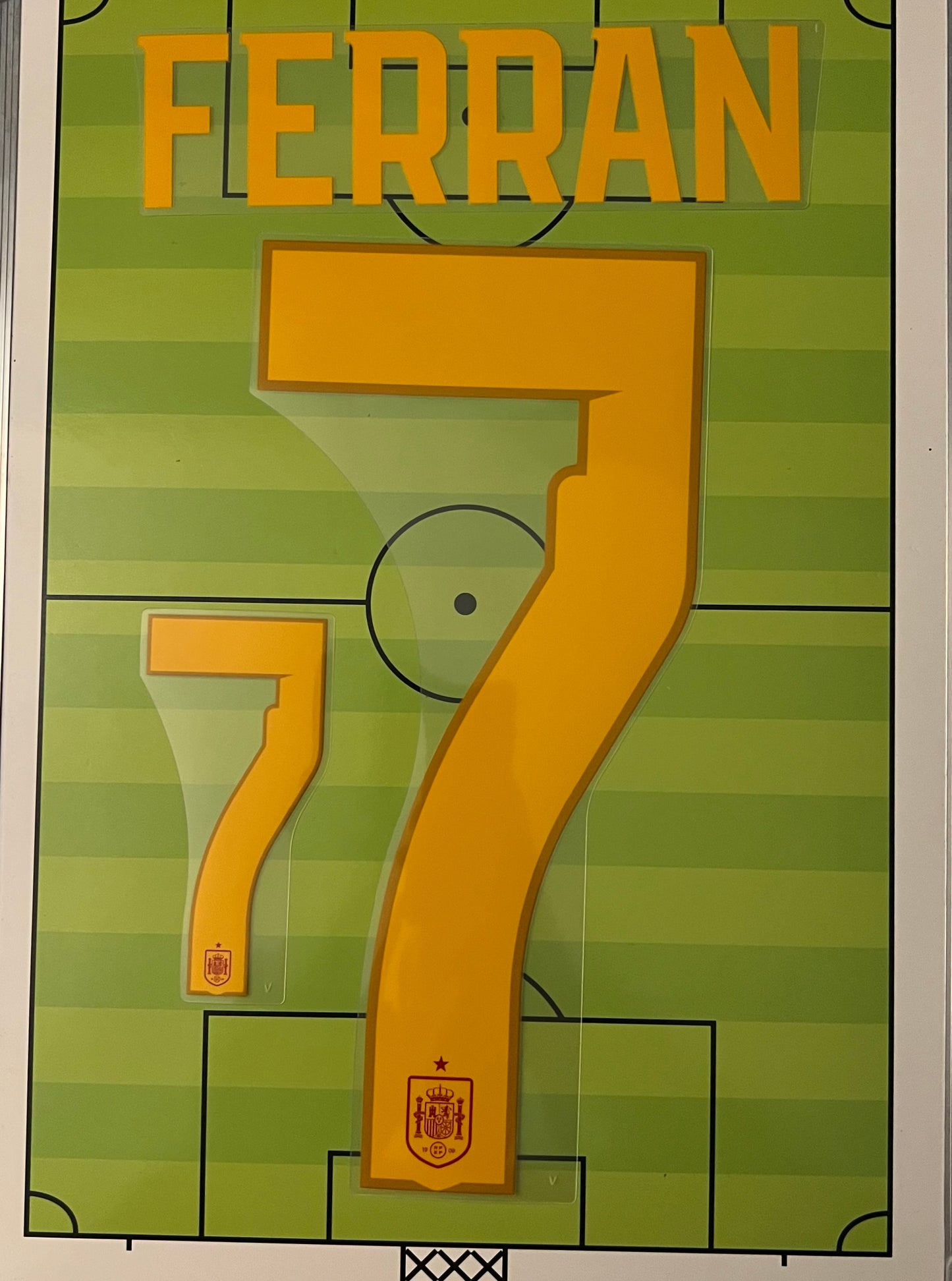 Flocage Nameset Officiel Ferran Torres #7 Espagne Spain 2026 Home Domicile Coupe du monde 2026