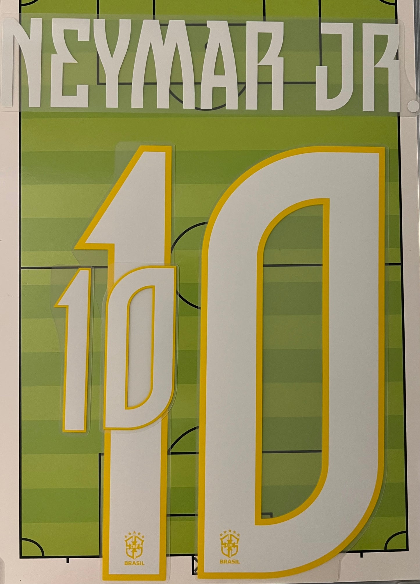 Flocage Officiel Neymar Jr #10 Brésil 2026 extérieur  | Official Name Set Brazil World Cup 2026 away
