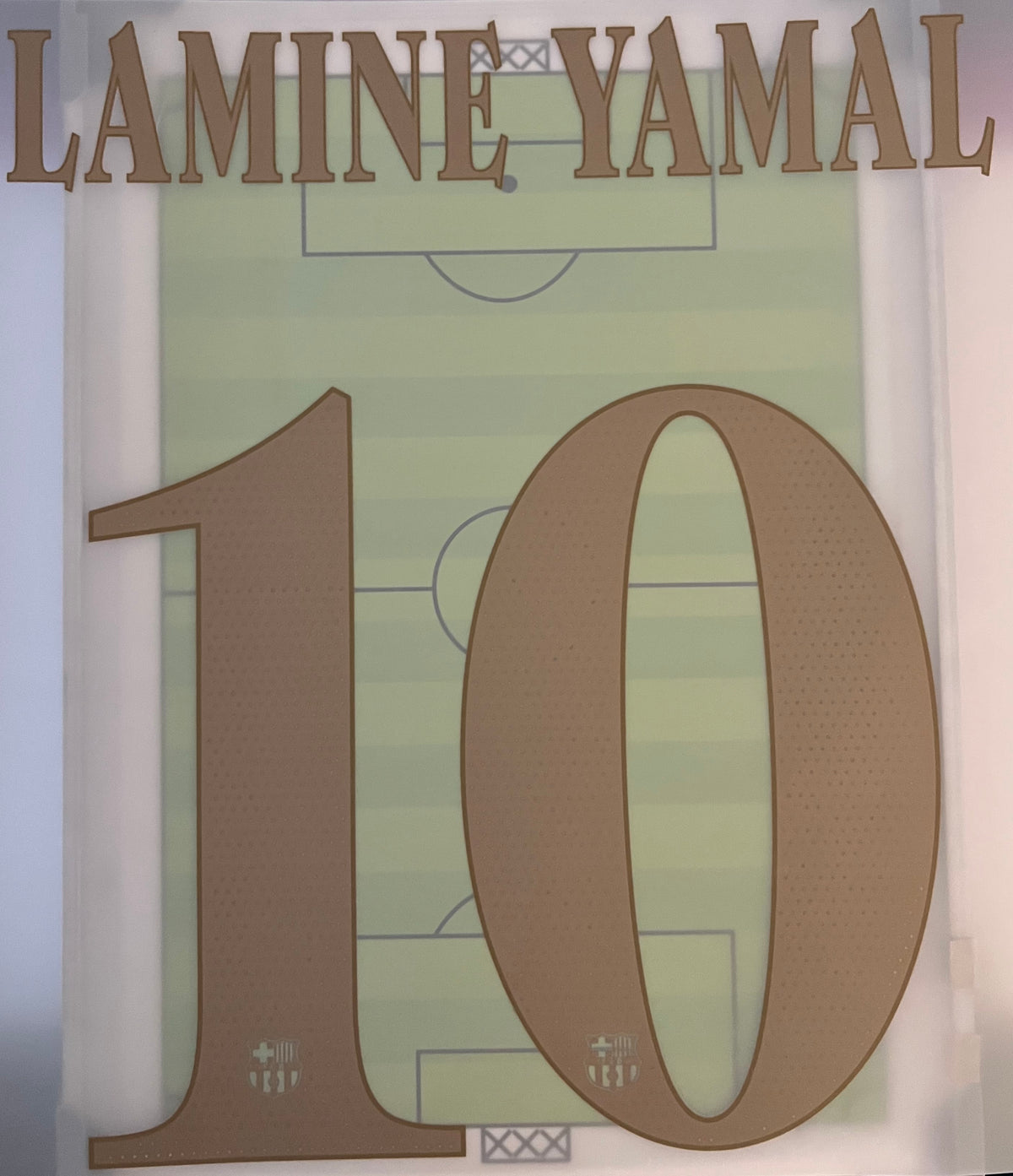 Flocage Nameset Officiel LAMINE YAMAL #10 2026 2027 FC Barcelone extérieur away Version Champions league