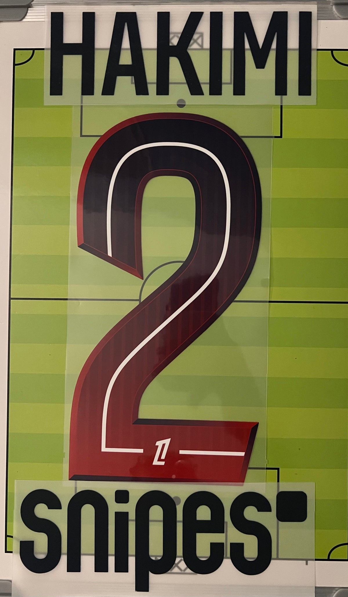 Flocage Nameset Officiel HAKIMI #2 Paris 2026/27 away extérieur PSG version ligue 1