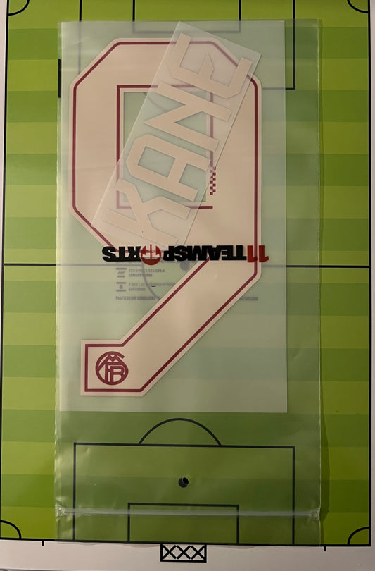 Flocage  Nameset Officiel  KANE  #9 Third Ligue des Champions 2025 2026 Bayern Munich