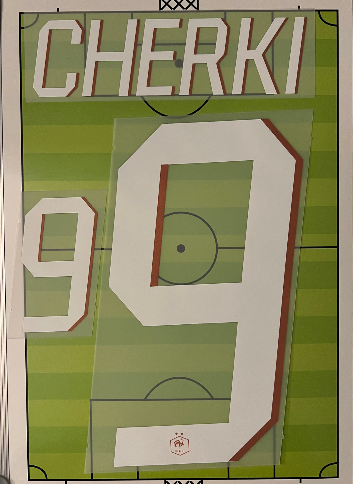 Flocage Nameset Officiel CHERKI #9 – France Domicile (home) Coupe du Monde 2026