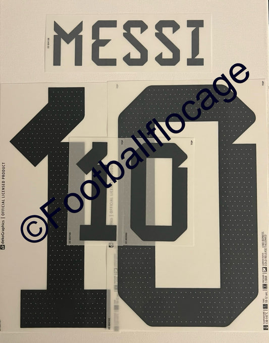 🇦🇷 Flocage Officiel Messi 10 – 2 Étoiles – Argentine Domicile 22/23 ✨ dekographics