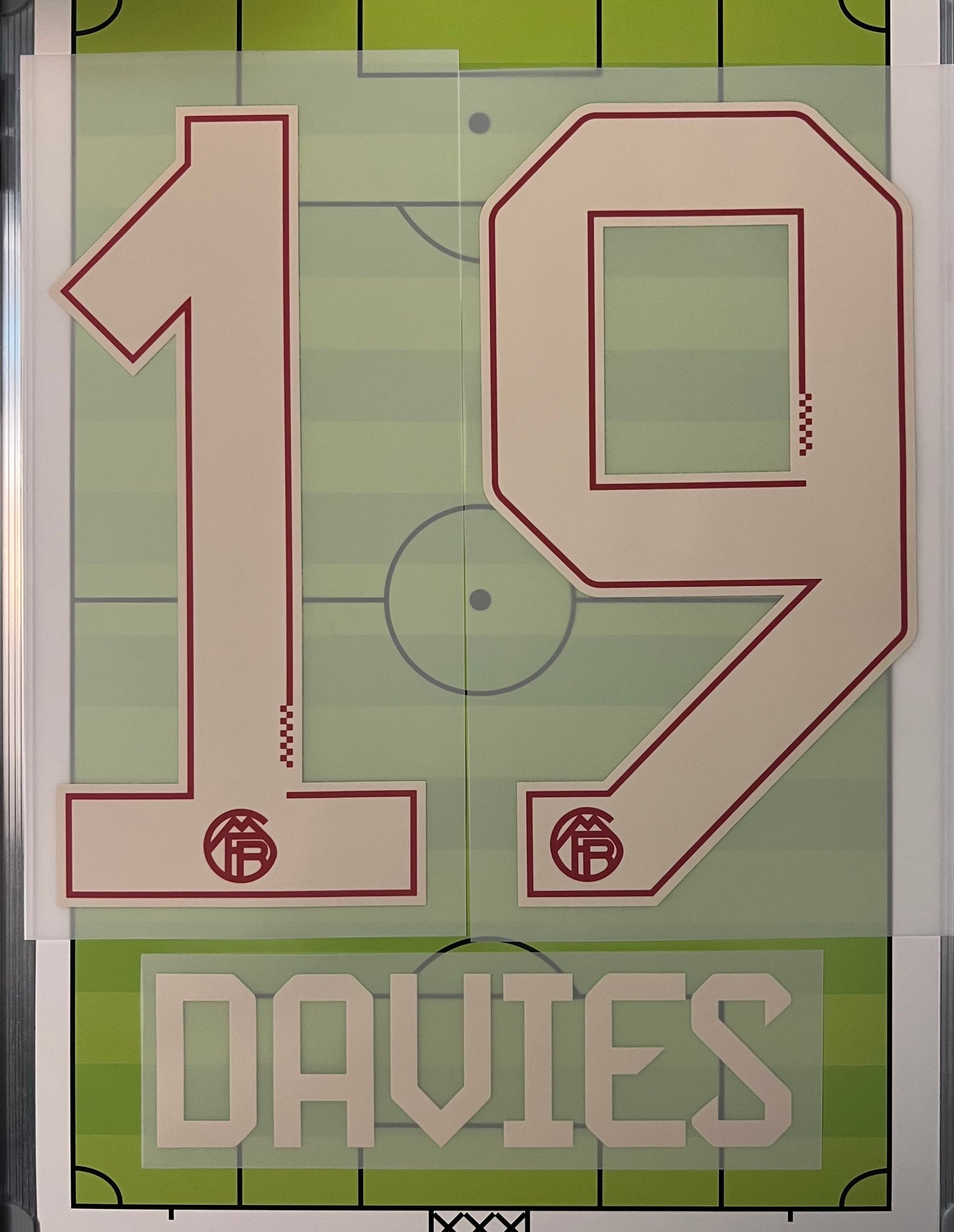 Flocage Officiel Trikot Beflockung Bayer Munich 2025/2026 DAVIES #19 Third Nameset