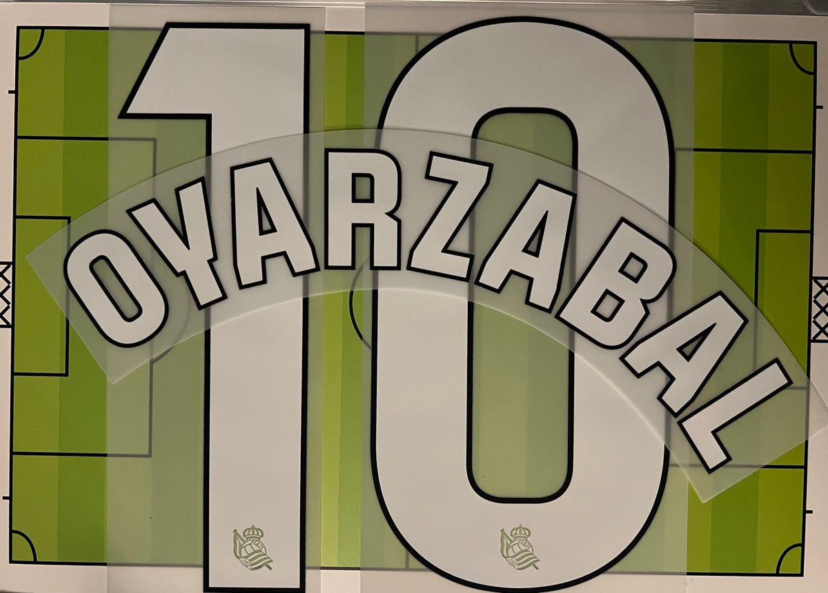 Flocage Nameset Officiel Oyarzabal #10 Domicile 25/26 Exterieur Third 26/27 Real Sociedad