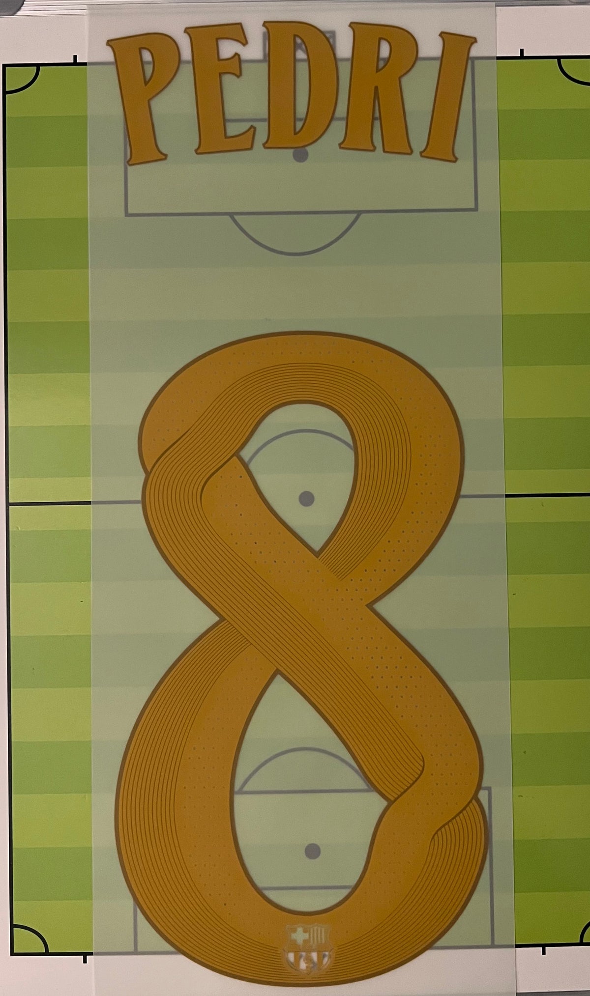 Flocage Nameset Officiel PEDRI #8 2026 2027 FC Barcelone Domicile Home Version UCL
