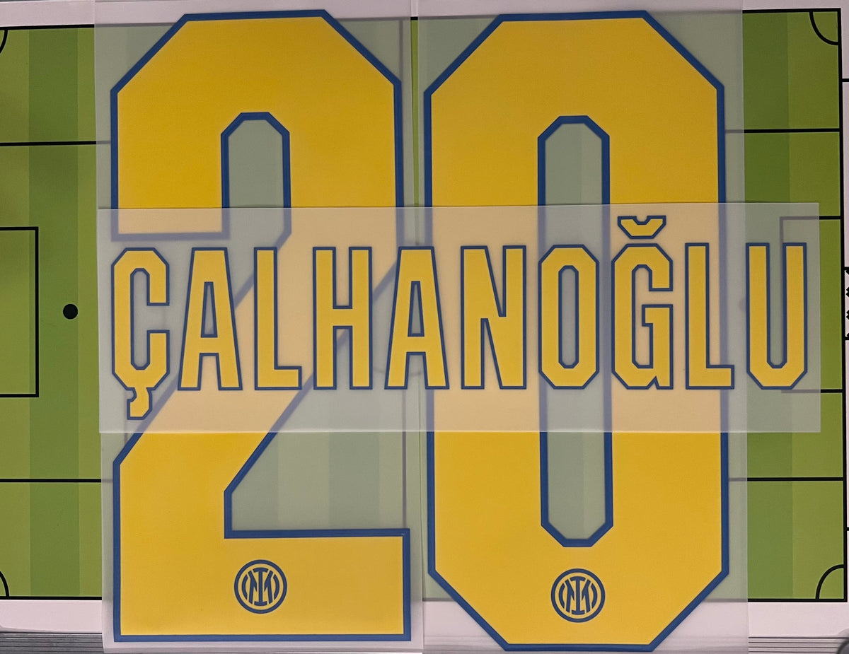 Flocage Nameset Officiel Calhanoglu  #20 Inter Milan Third 2026/27 UCL C1 Champions league