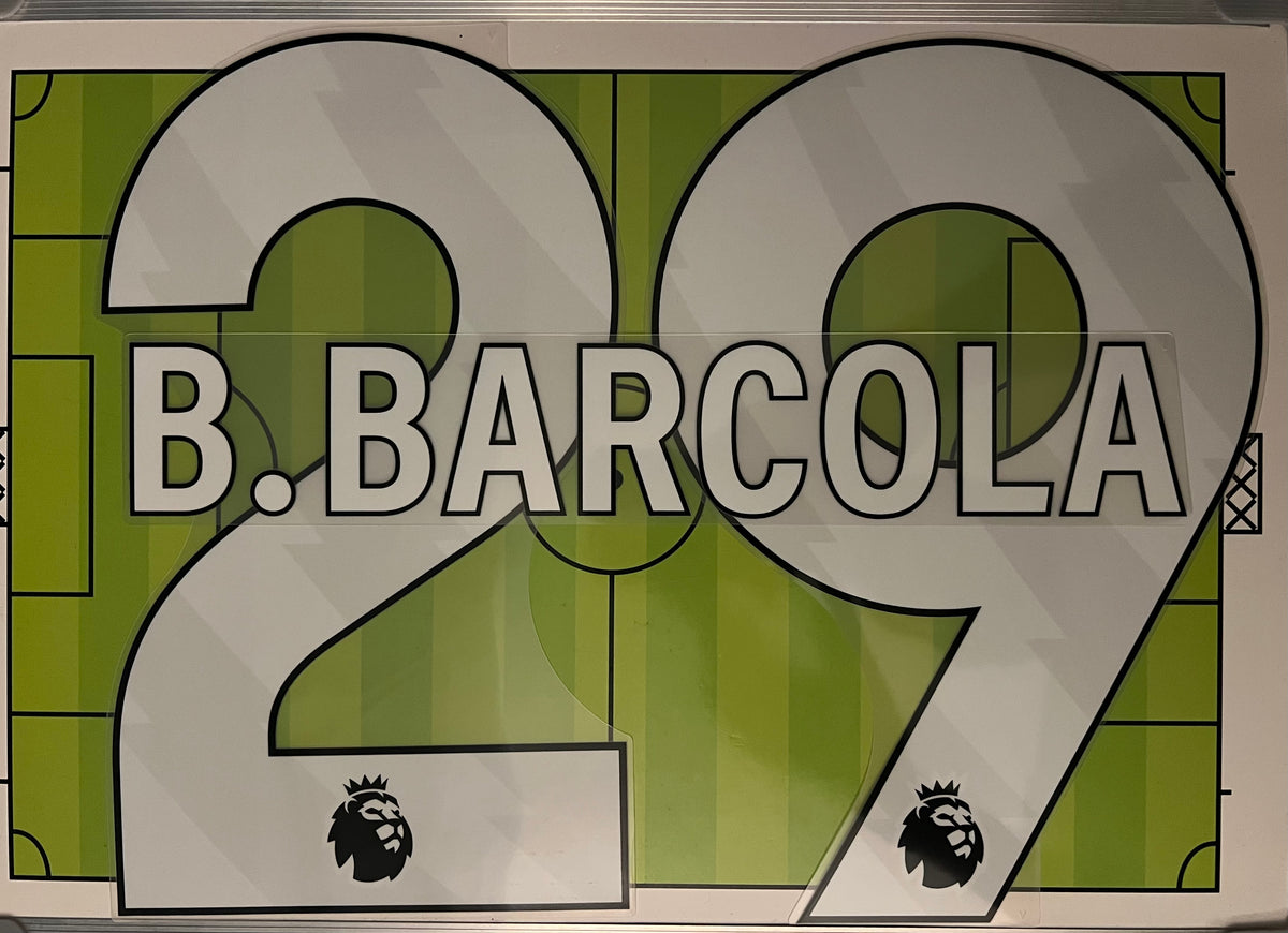 Flocage Nameset Officiel Bradley BARCOLA #29 Liverpool FC 2026 2027 Domicile Third