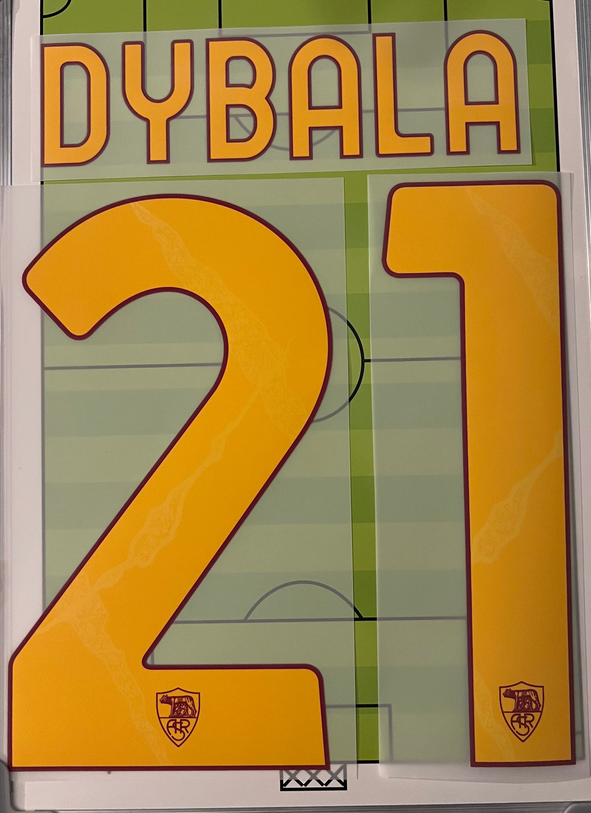 Flocage Nameset Officiel DYBALA #21 AS Roma 2026/2027 Domicile Home & Third
