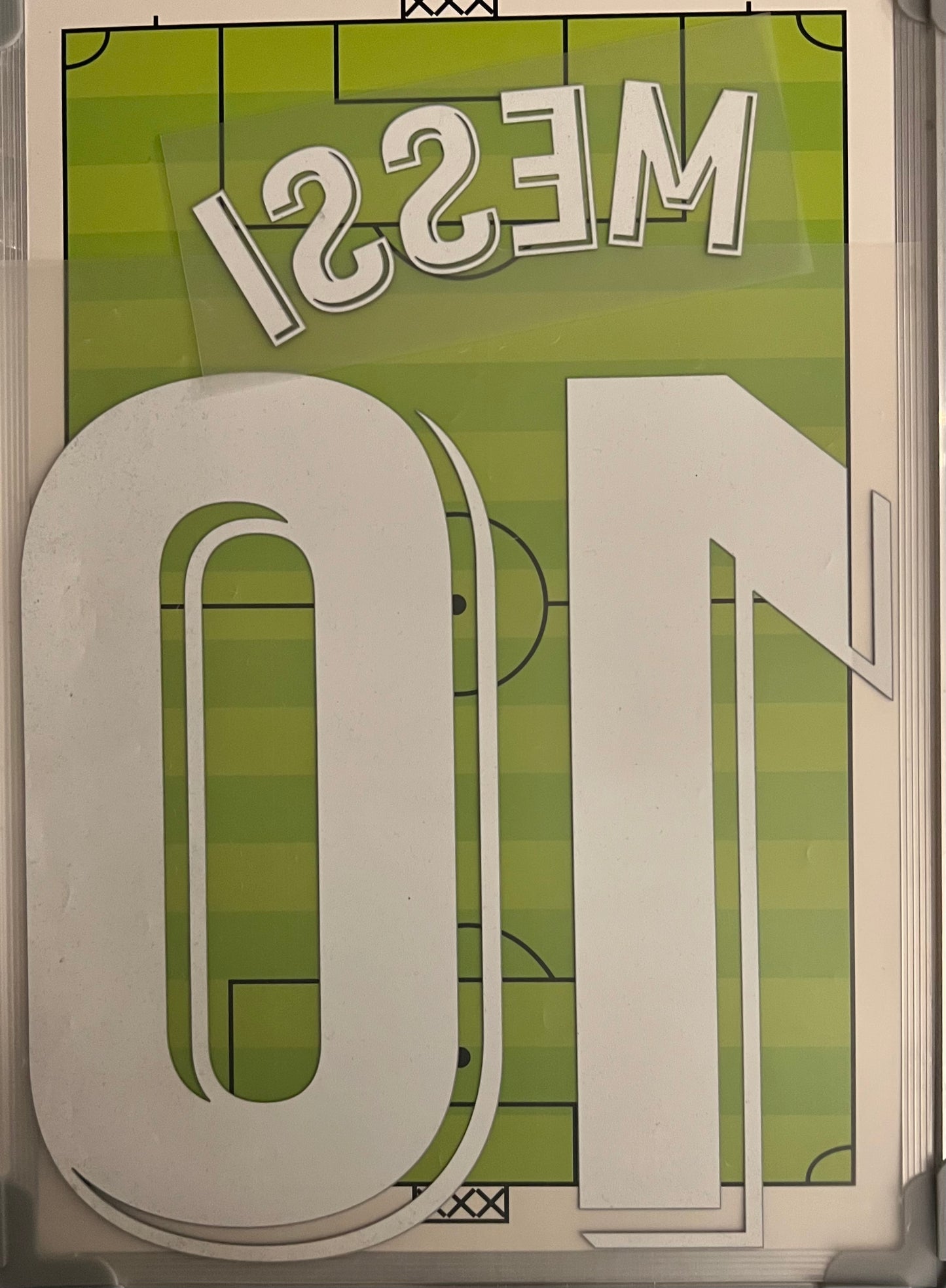 Flocage Retro Officiel #10 Messi FC Barcelone 2019 2020 Extérieur