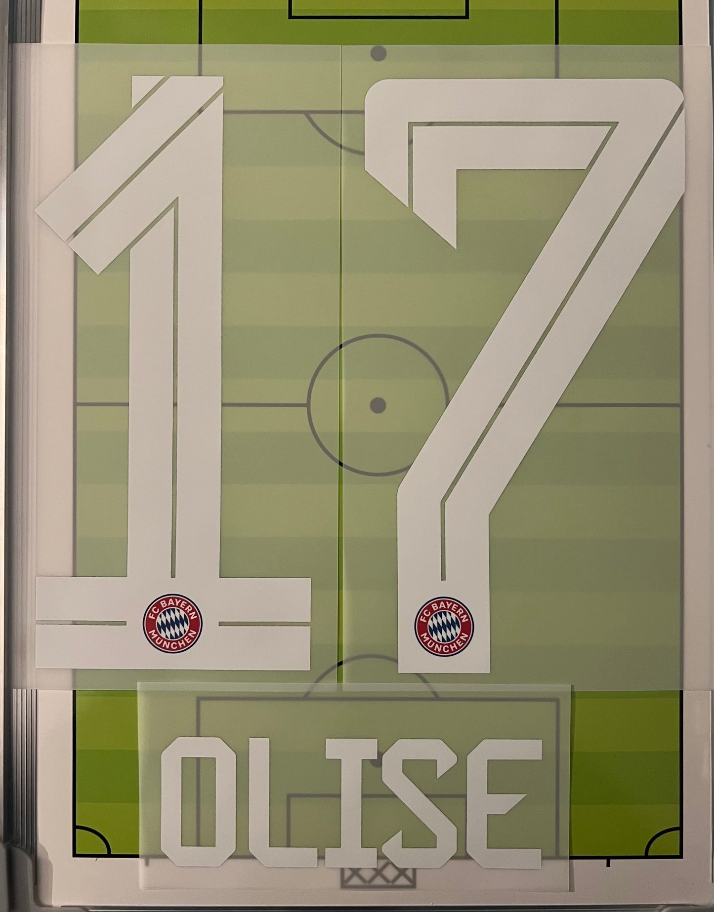 Flocage  Nameset Officiel  OLISE  #17 Home Domicile  2025 2026 Bayern Munich