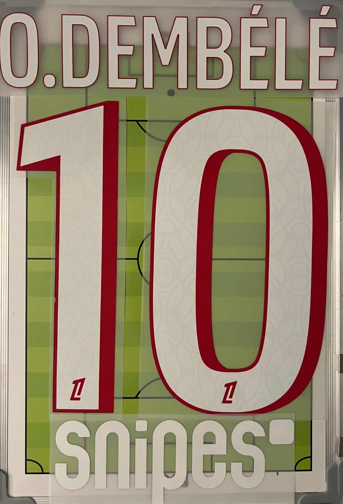 Flocage Nameset Officiel Dembelé #10 Paris 2026/27 Home Domicile PSG version ligue 1