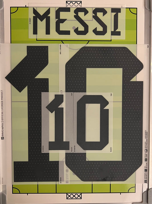 Flocage Nameset Officiel Messi #10 Argentine Argentina 3 Étoiles World Cup 2022