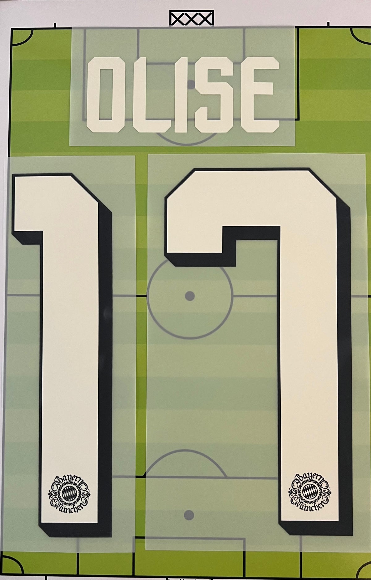 Flocage Nameset Officiel OLISE #17 Oktoberfest  Bayern Munich 2026 2027 Wiesn Version