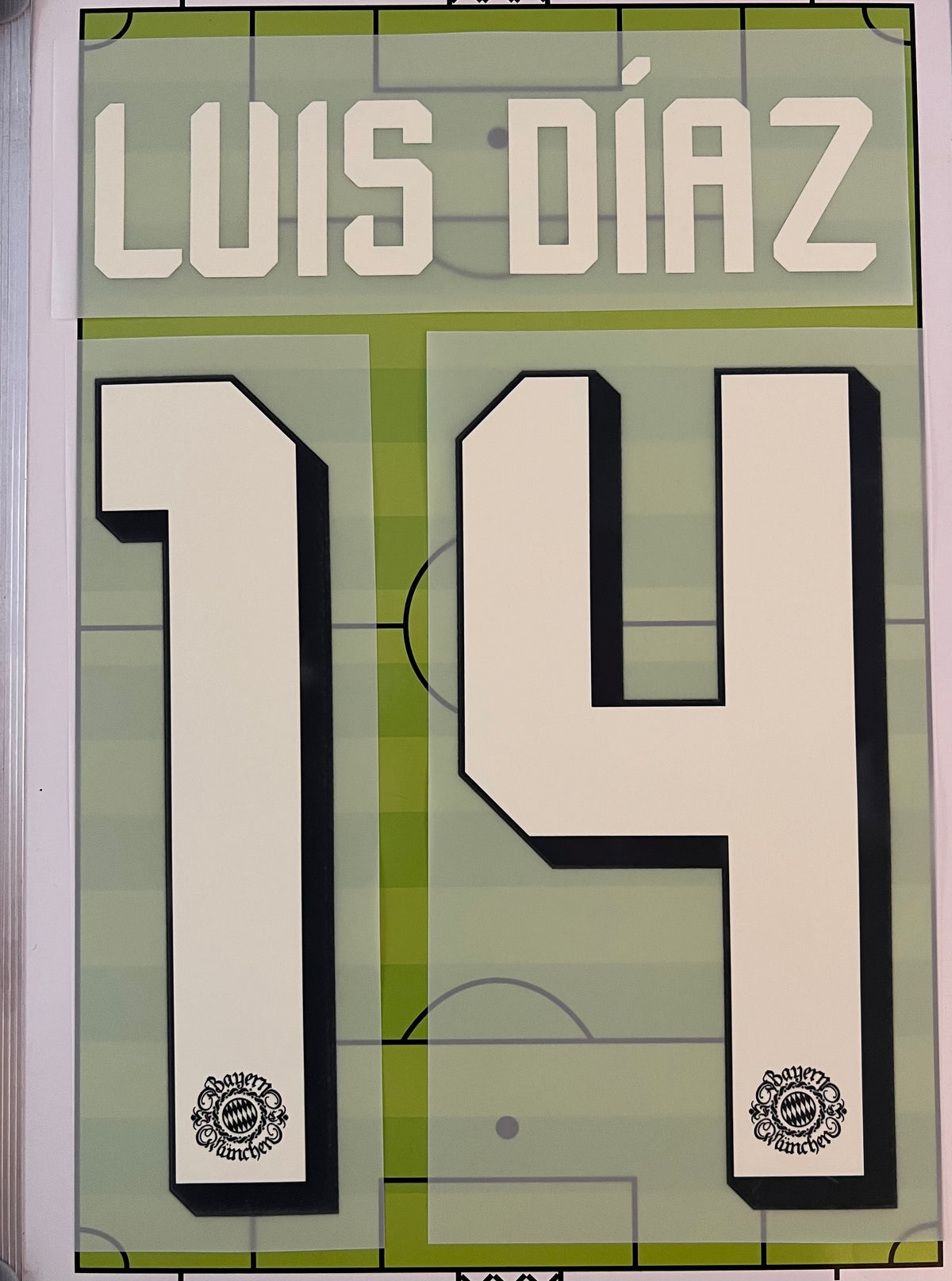 Flocage Nameset Officiel LUIS DIAZ #14 Oktoberfest Bayern Munich 2026 2027 Wiesn Version