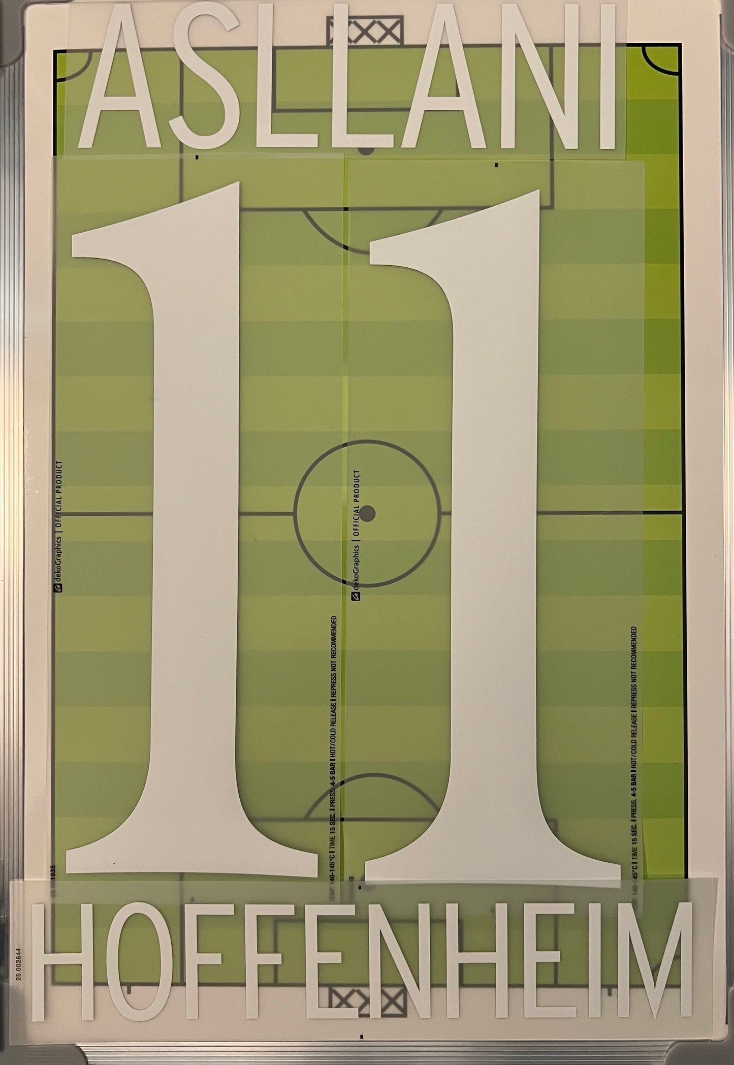 Flocage Officiel Trikot Beflockung Hoffenheim 2025/2026  ASLLANI #11 Home domicile