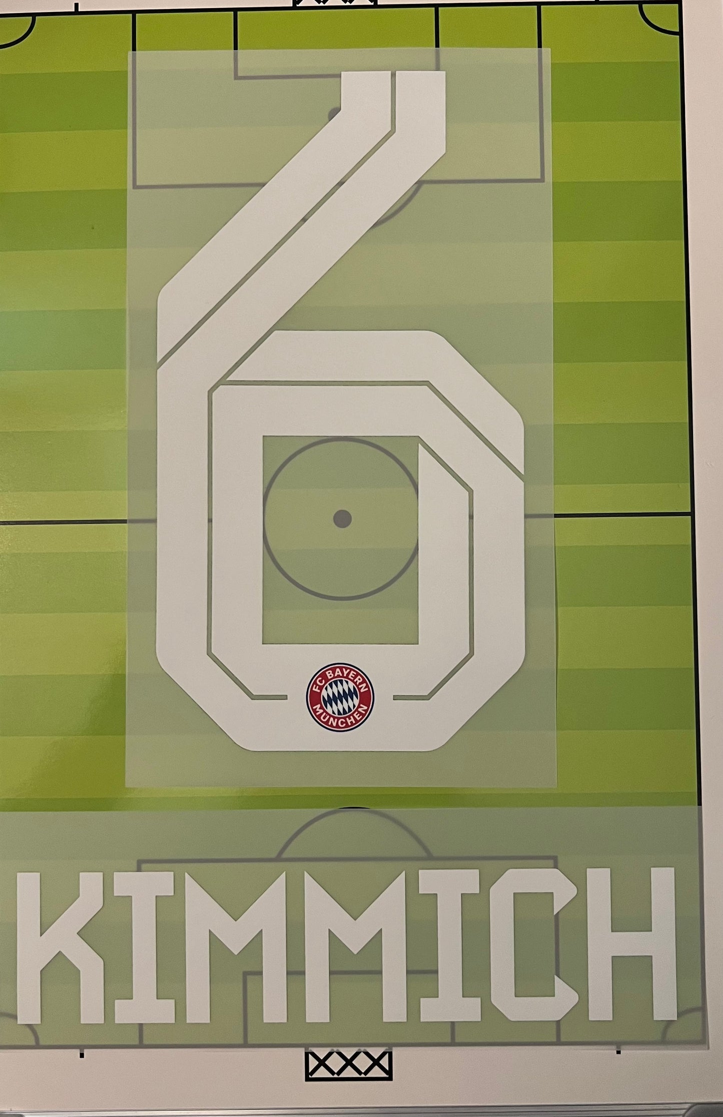 Flocage Officiel KIMMICH #6 Bayern Munich 2025/2026 – Domicile Home Name set