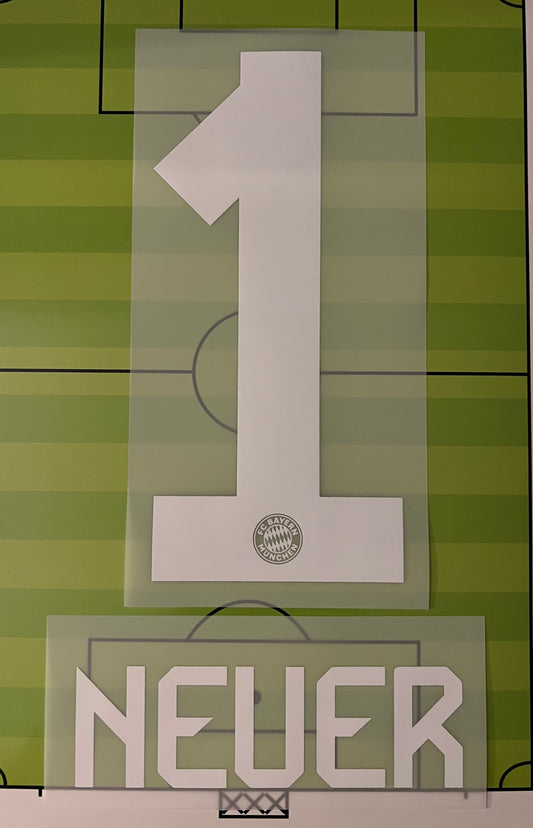 Flocage Officiel NEUER  #1 Domicile Home 2025 2026 Bayern Munich