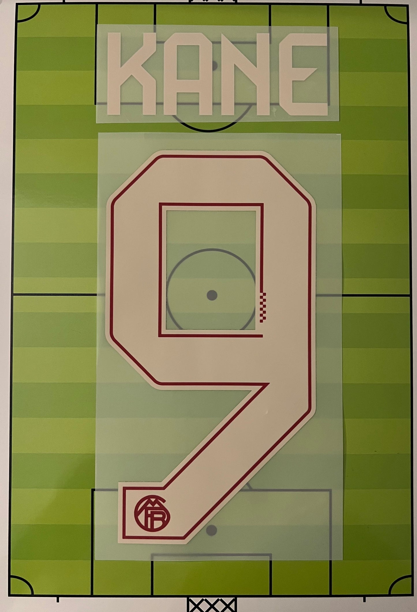 Flocage  Nameset Officiel  KANE  #9 Third Ligue des Champions 2025 2026 Bayern Munich