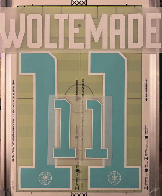 Flocage nameset Officiel Trikotbeflockung Woltemade #11 Allemagne Away Extérieur . World Cup 2026 Germany