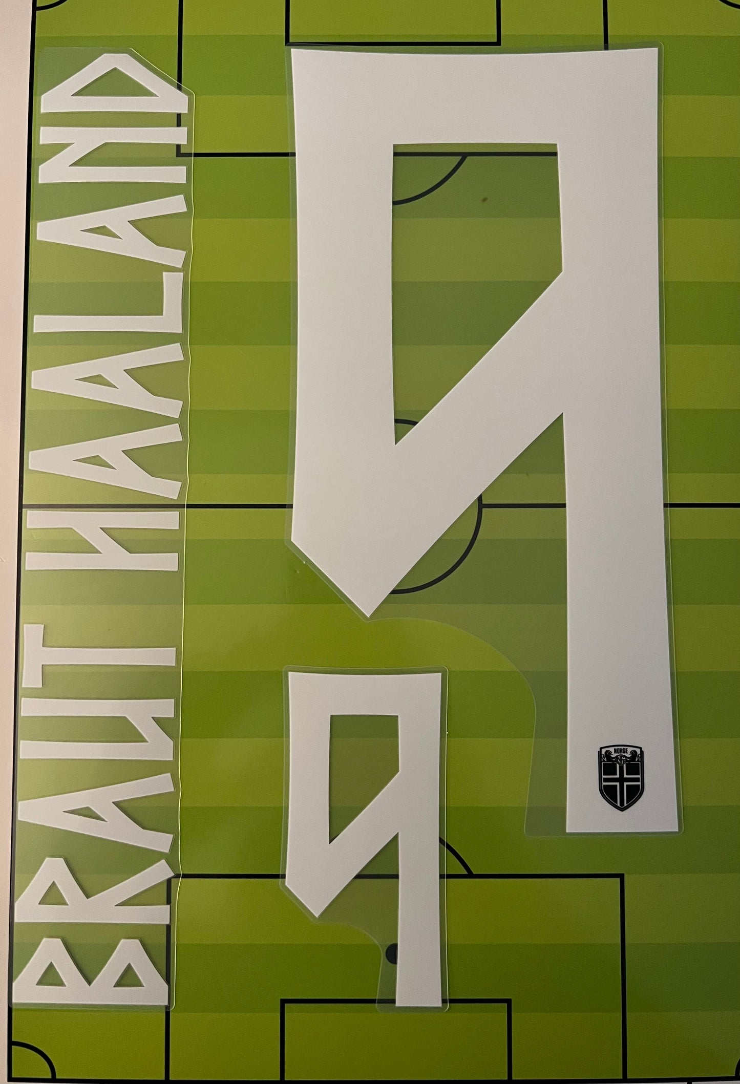 Flocage Nameset Officiel Braut HAALAND #9 Norvège Away Extérieur 2026 – Norway World Cup print kit