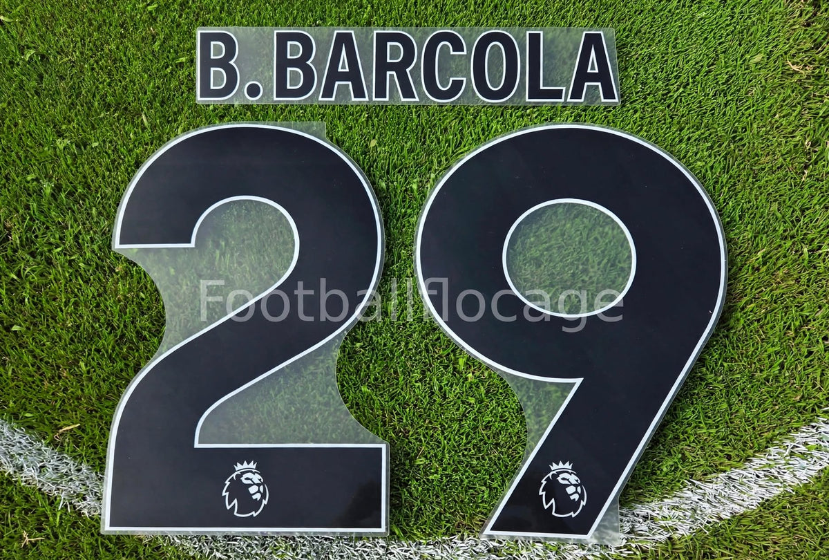 Flocage Nameset Officiel Bradley Barcola #29 Liverpool FC 2026/2027 Extérieur
