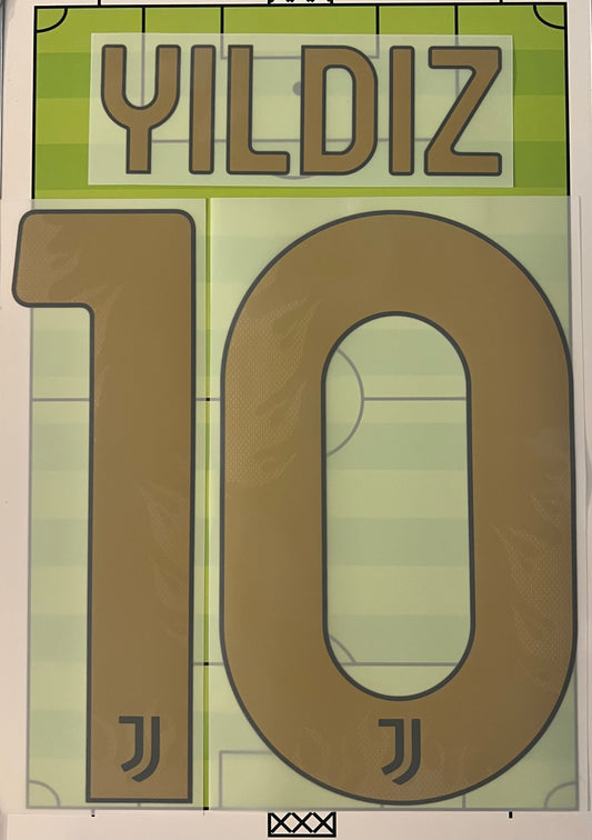 Flocage Nameset officiel Kenan Yildiz #10 Juventus Third Officiel 2026/2027