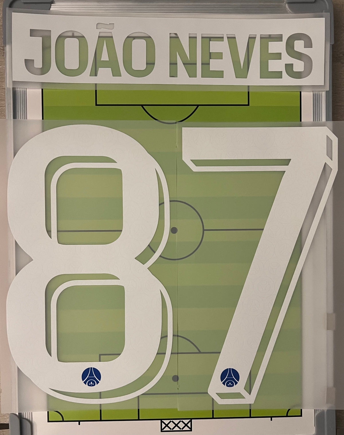 Flocage Nameset Officiel JOAO NEVES #87 Paris 2026/27 Home CUP Champions league (C1) PSG