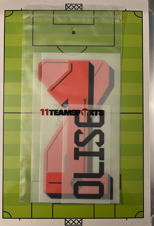 Flocage  Nameset Officiel  OLISE  #17 Away Exterieur Bayern Munich 2025 2026
