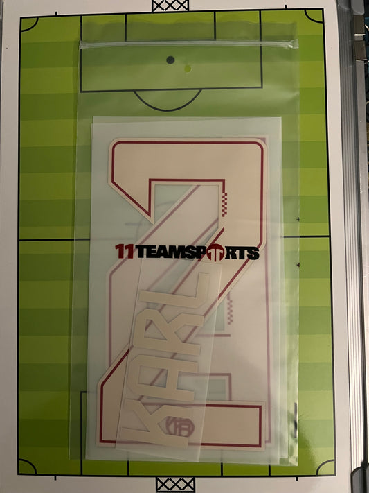 Flocage  Name Number Officiel  KARL  #42 Third Bayern Munich 2025 2026 Champions leagues