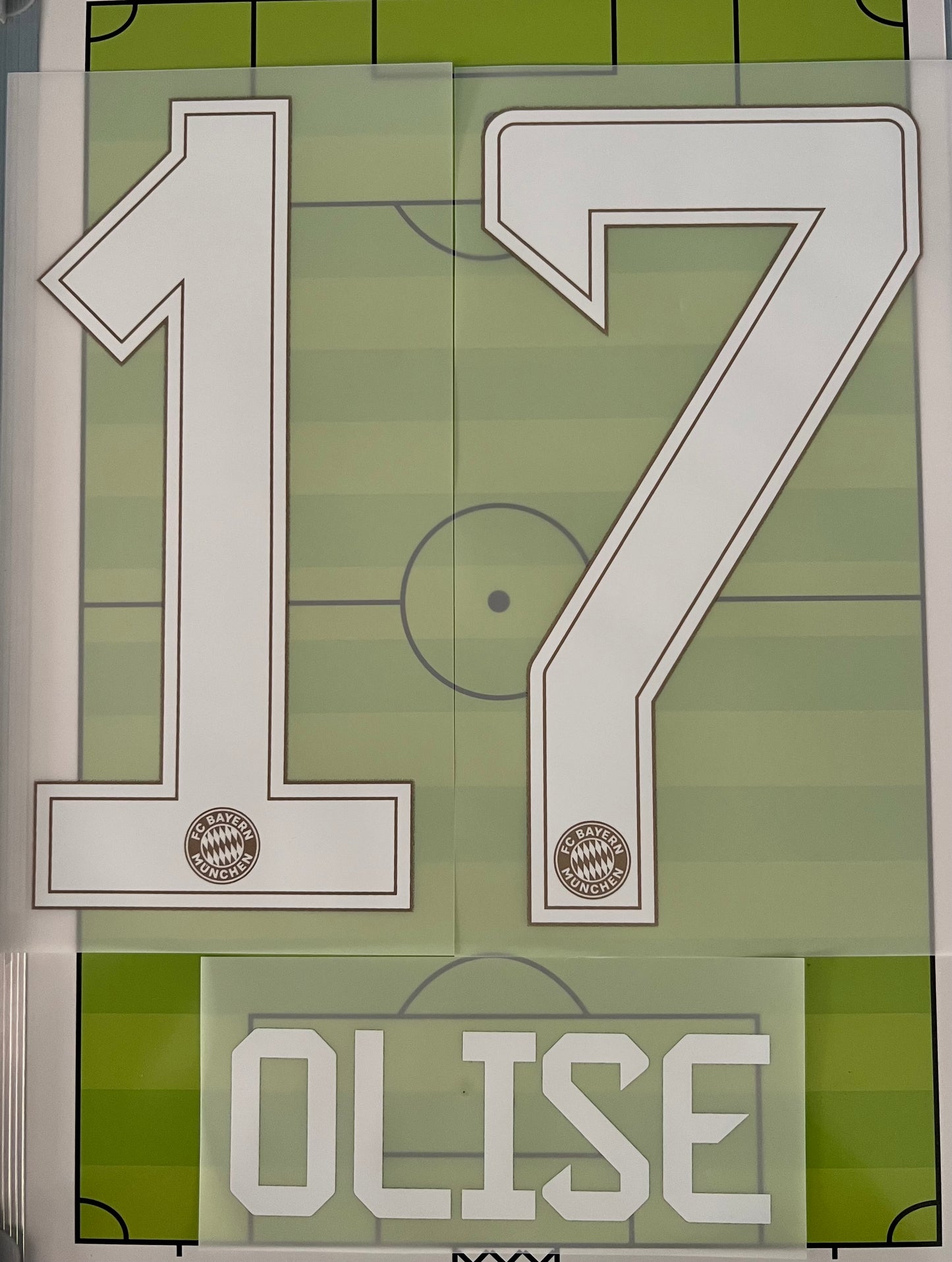 Flocage Name Number Officiel  OLISE  #17 Domicile Bayern Munich 2026 2027 Nameset