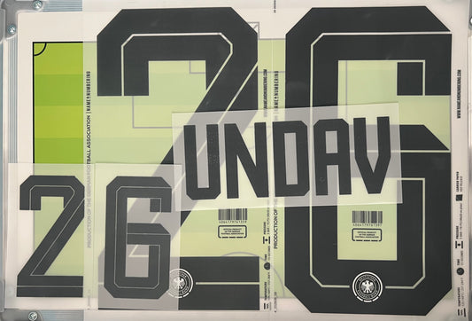Flocage Nameset Officiel UNDAV #26 – Allemagne Domicile Coupe du Monde 2026 Germany
