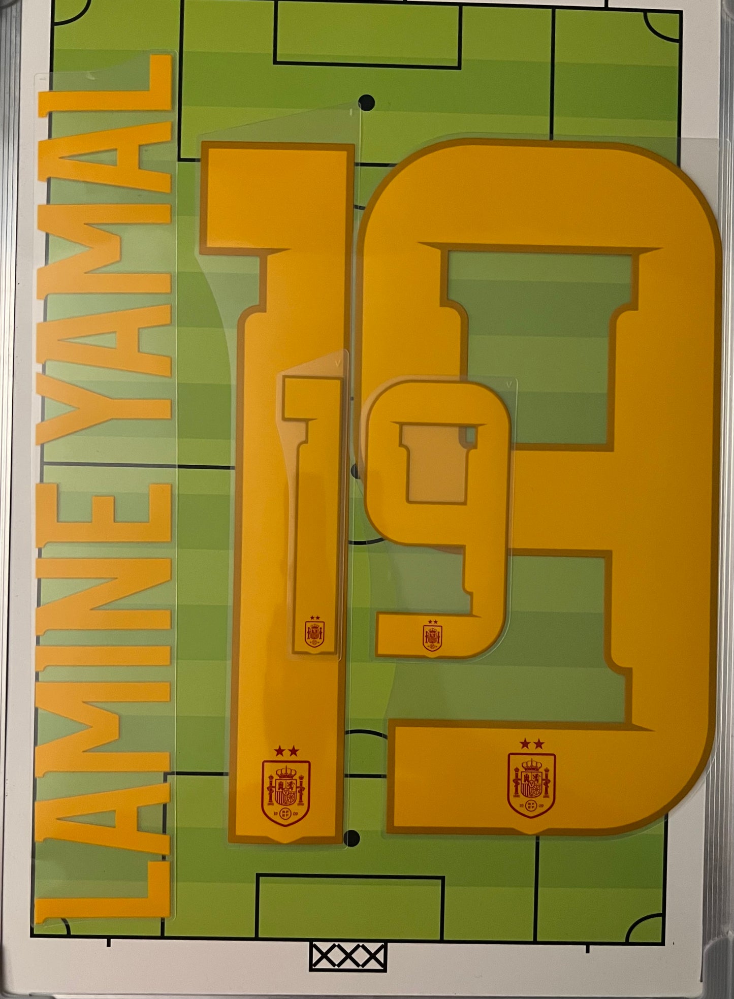 Flocage Nameset Officiel Lamine Yamal #19 Espagne ★★ Home Domcile 2026 2 étoiles
