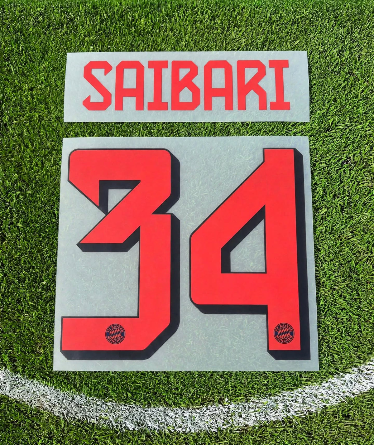 Flocage Nameset Officiel SAIBARI #34 Bayern Munich Third 2026/27 Champions League